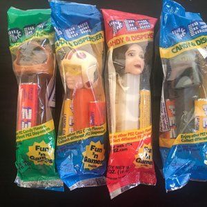 New - 1999 Set of Four Star Wars PEZ Dispensers